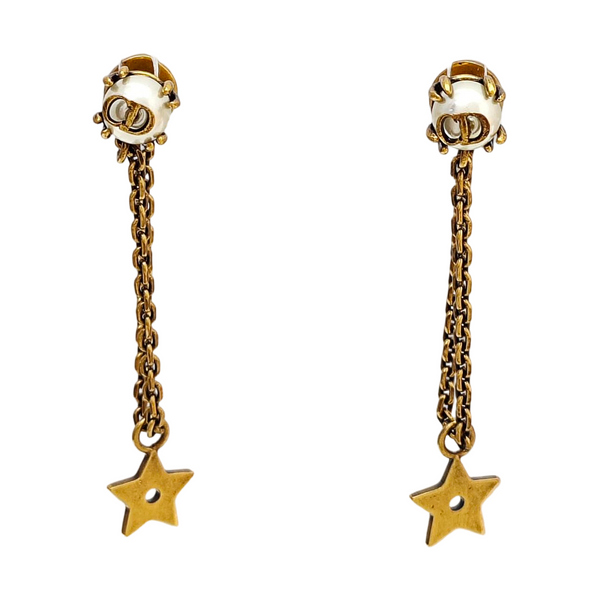 Perles De Désir Metal Gold Stud Earrings