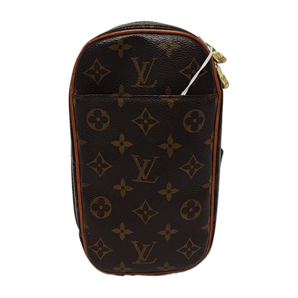 GANGE Monogram Coated Canvas Brown