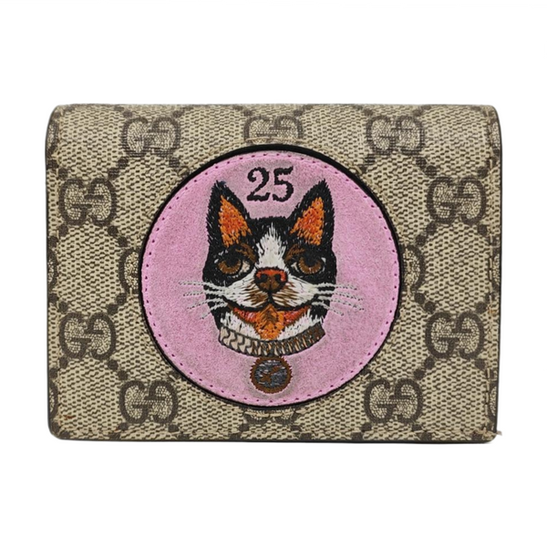 Monogram Coated Canvas Wallet Beige