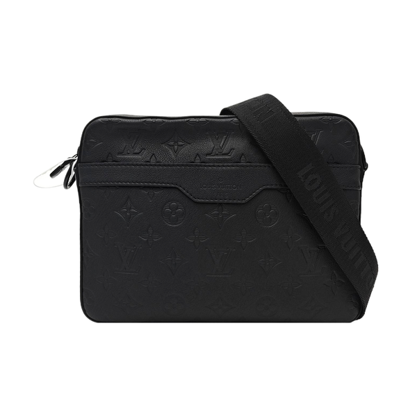 TRIO Monogram Calfskin Black