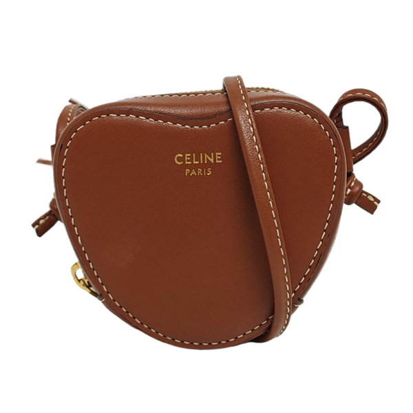 Calfskin Shoulder Bag Brown