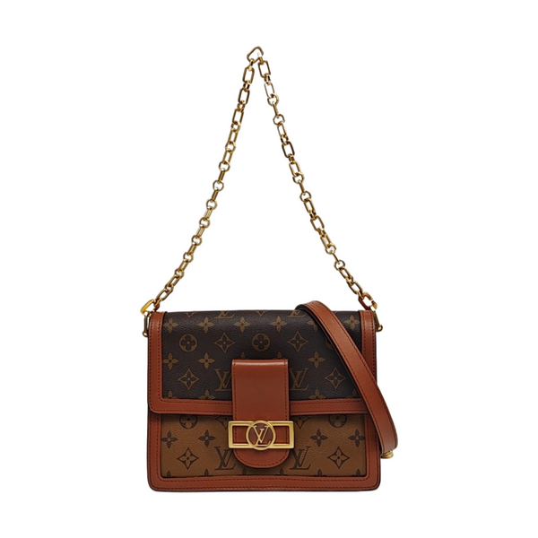 DAUPHINE MM Monogram Coated Canvas Brown