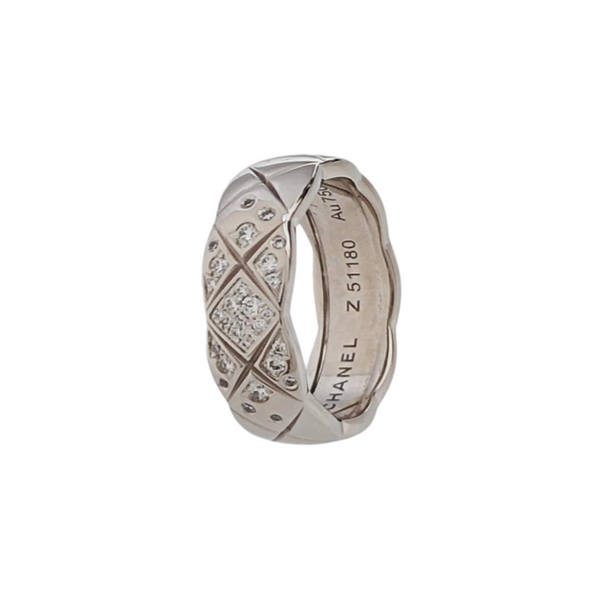 COCOCRUSH 18k White Gold Silver Ring EU 50