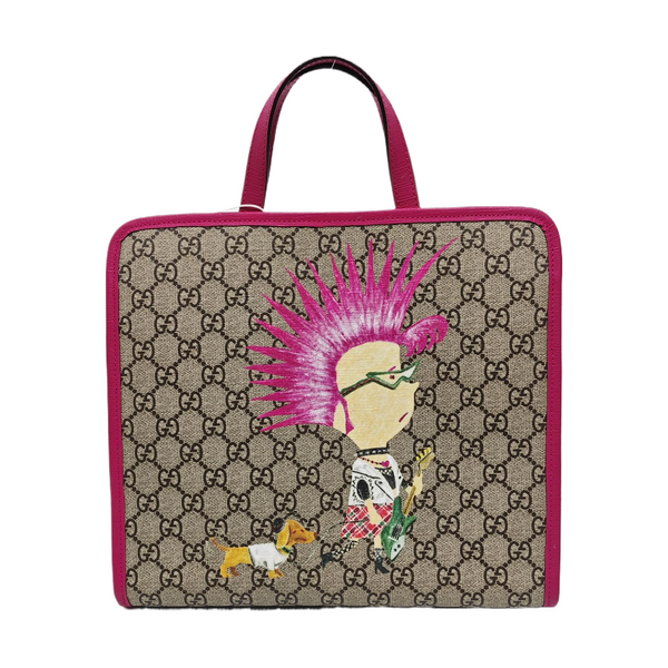 Children’s GG Bucket Monogram Coated Canvas Beige