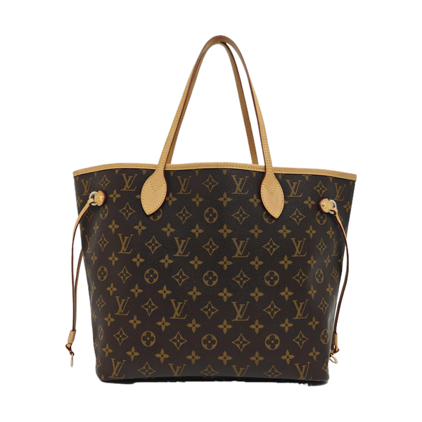 NEVERFULL MM Monogram Coated Canvas Brown