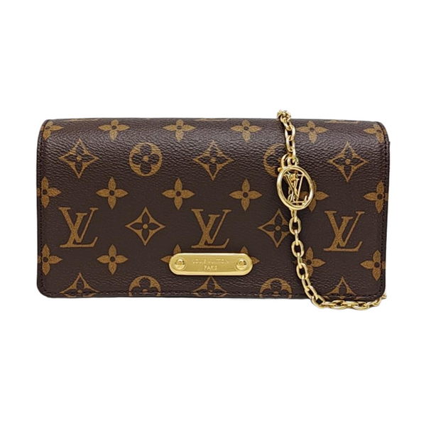 Lily Monogram Coated Canvas Brown