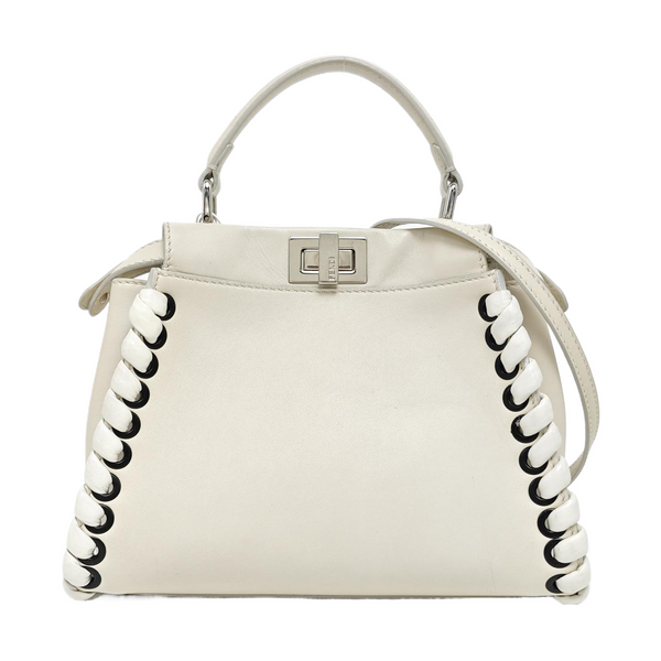 Peekaboo Mini Calfskin White
