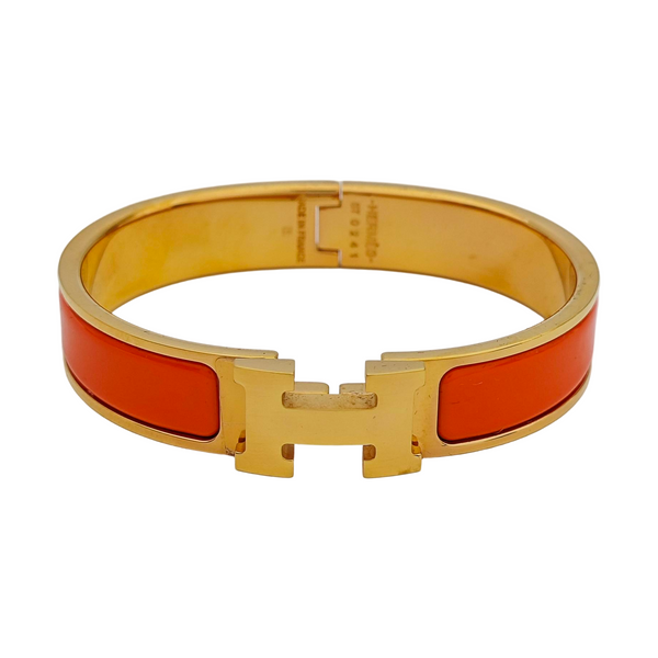 Clic H Metal Gold Bangle