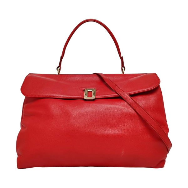 Calfskin Crossbody Bag Red