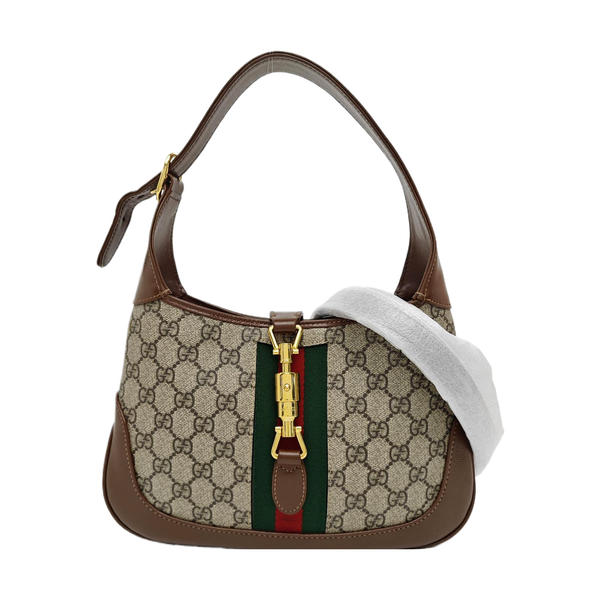 Jackie 1961 Small Monogram Coated Canvas Beige
