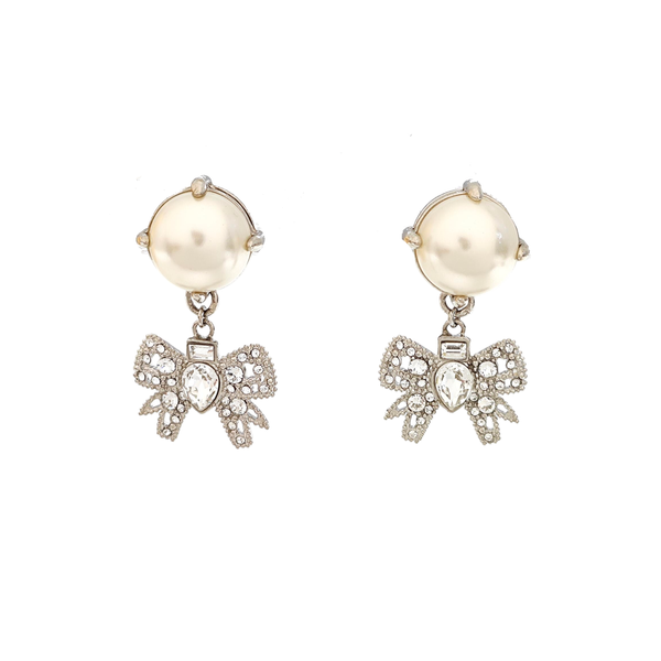 Faux Pearl White Earrings