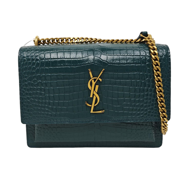 SUNSET Medium Calfskin Green
