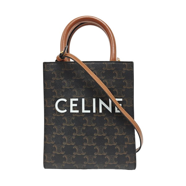 CABAS CELINE Mini Coated Canvas Brown