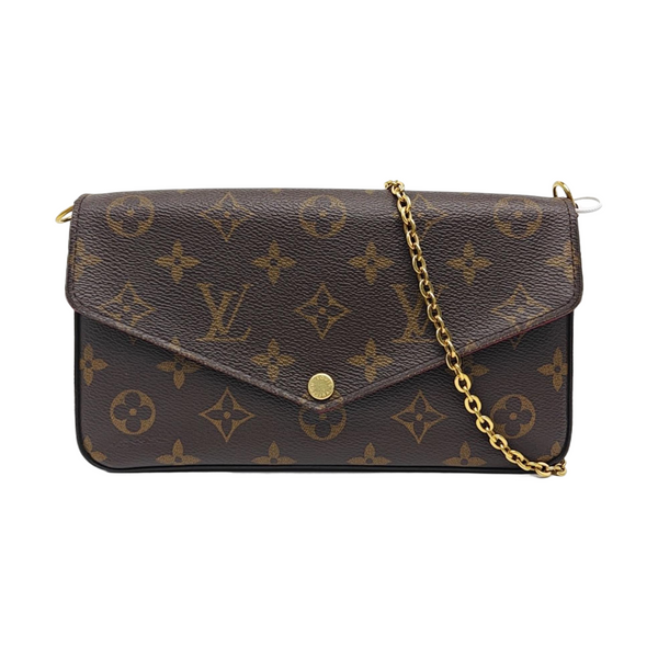 FÉLICIE Monogram Coated Canvas Brown