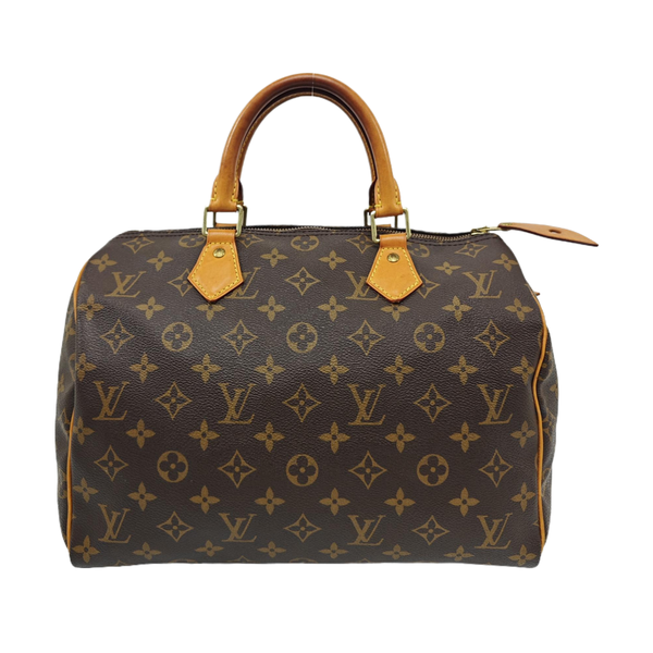 SPEEDY 30 Monogram Coated Canvas Brown