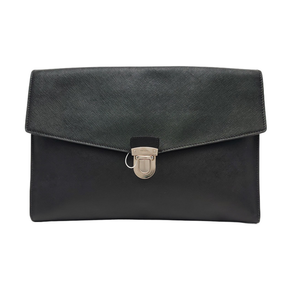 Leather Clutch Black