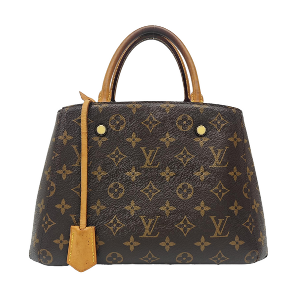 MONTAIGNE BB Monogram Coated Canvas Brown
