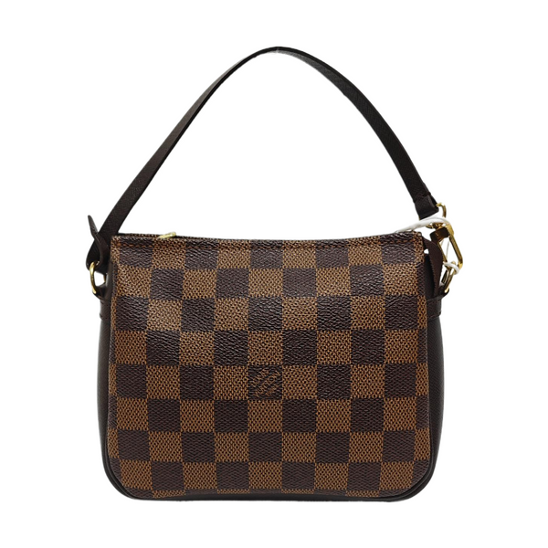 TROUSSE MAKE UP Damier Ebene Coated Canvas Brown