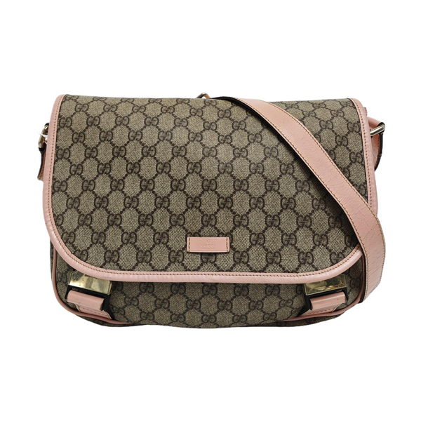 Monogram Coated Canvas Shoulder Bag Beige