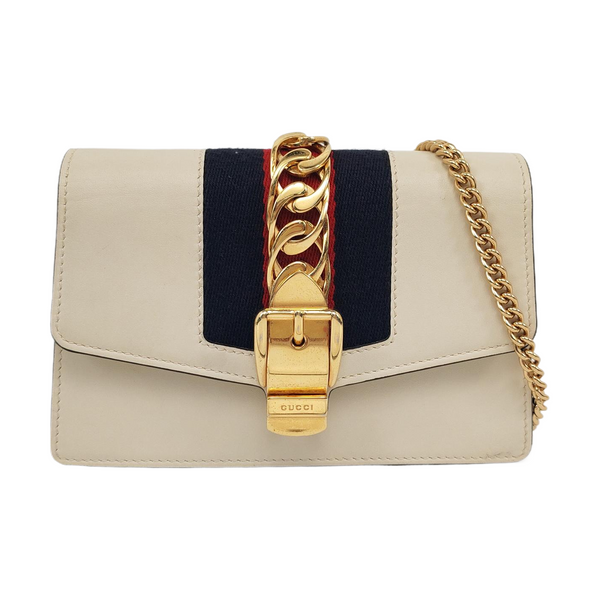 Sylvie Super Mini Calfskin White