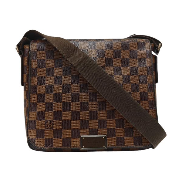BROOKLYN Damier Ebene Coated Canvas Brown