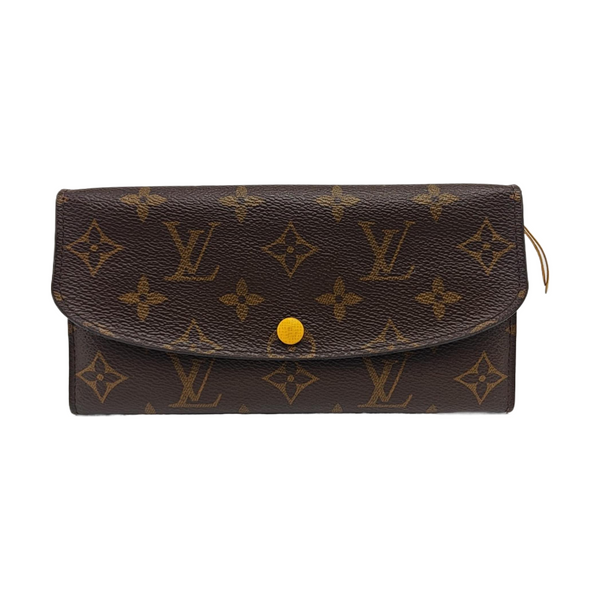 EMILIE Monogram Coated Canvas Brown Wallet