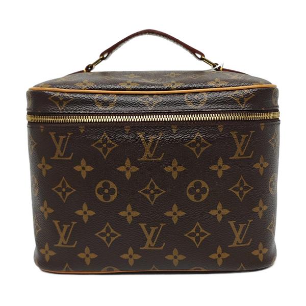 NICE BB Monogram Coated Canvas Brown