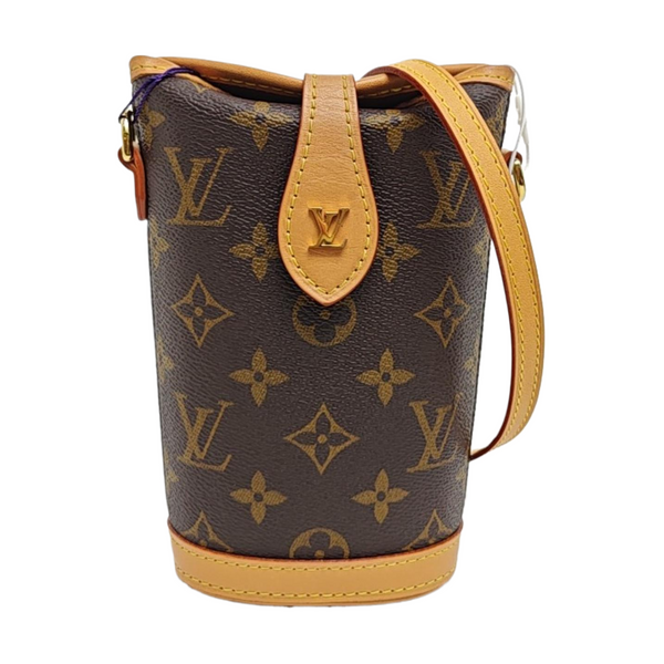 FOLD ME Monogram Coated Canvas Brown