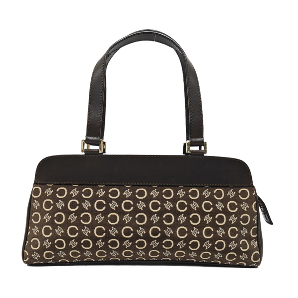 Canvas Top Handle Bag Brown