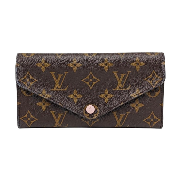 JOSÉPHINE Monogram Coated Canvas Brown Wallet
