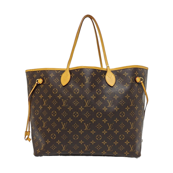 NEVERFULL GM Monogram Coated Canvas Brown