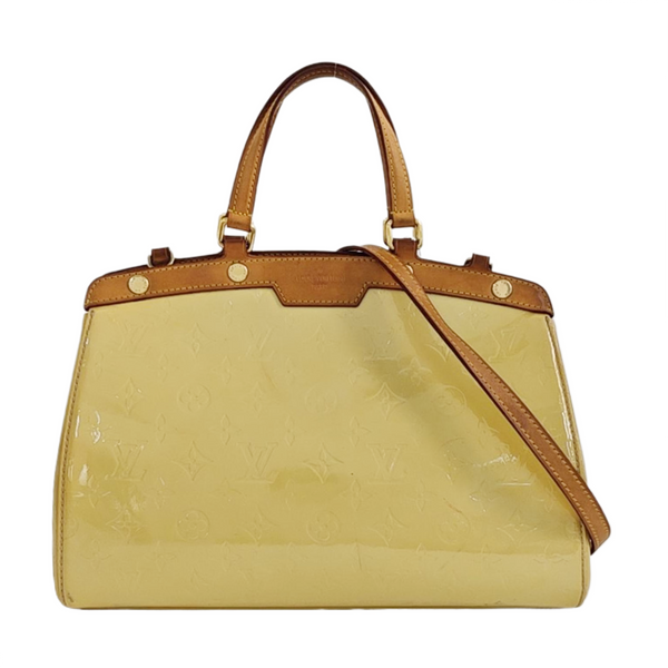 BREA MM Monogram Patent Leather Yellow