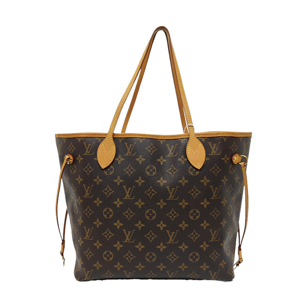 NEVERFULL MM Monogram Coated Canvas Brown