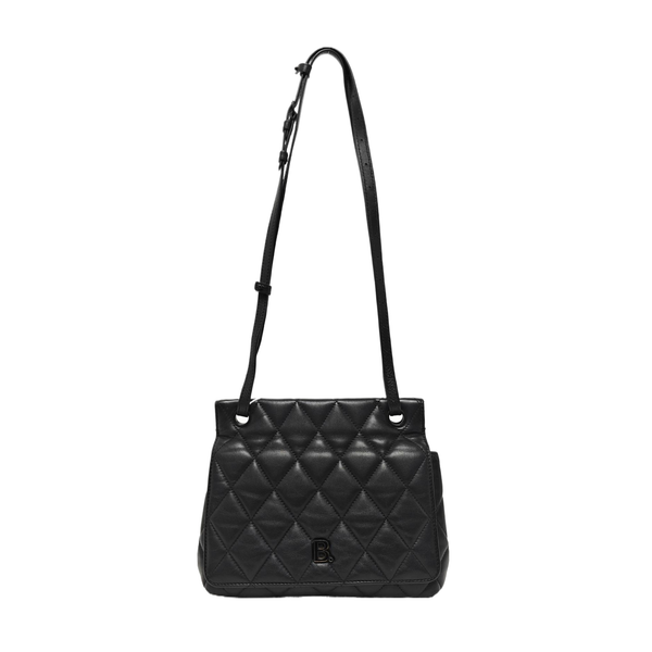 B. Medium Quilted Calfskin Black