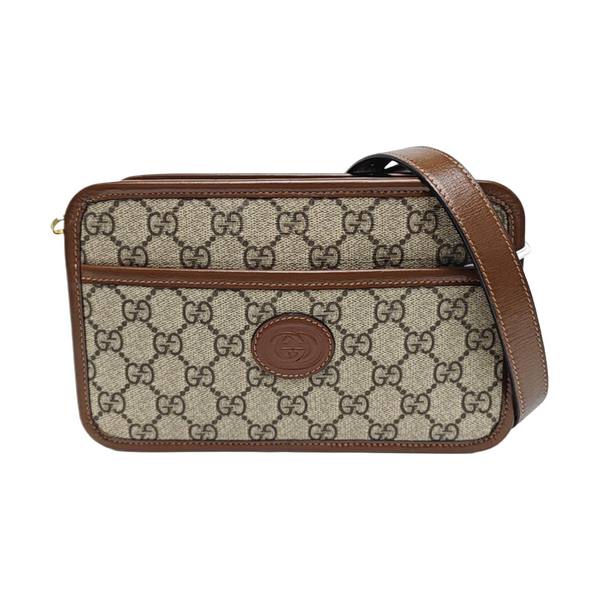 GG Supreme Mini Monogram Coated Canvas Beige