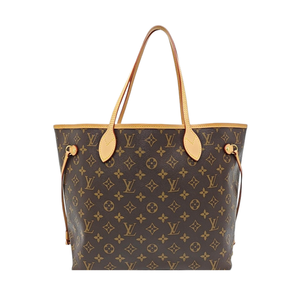 NEVERFULL MM Monogram Coated Canvas Brown