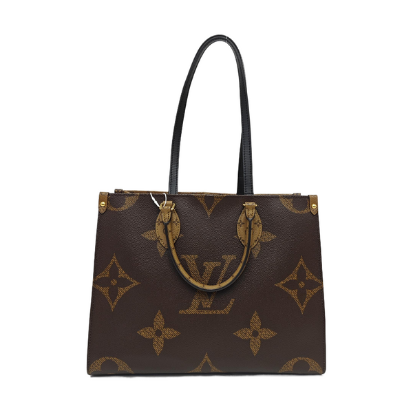 ONTHEGO MM Monogram Coated Canvas Brown