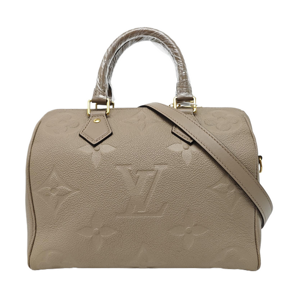 SPEEDY 25 Monogram Calfskin Beige
