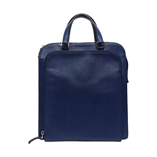 Saffiano Calfskin Tote Bag Blue