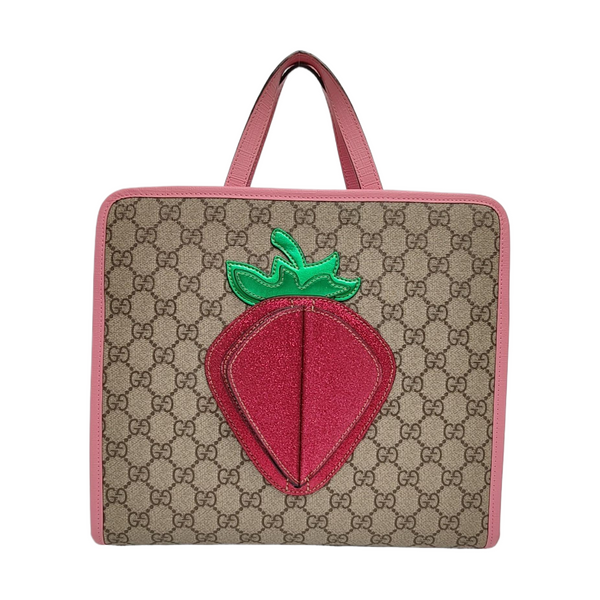 Children’s GG Bucket Monogram Coated Canvas Beige