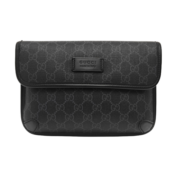 Neo Vintage Monogram Coated Canvas Black