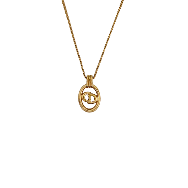 Petit CD Metal Gold Necklace