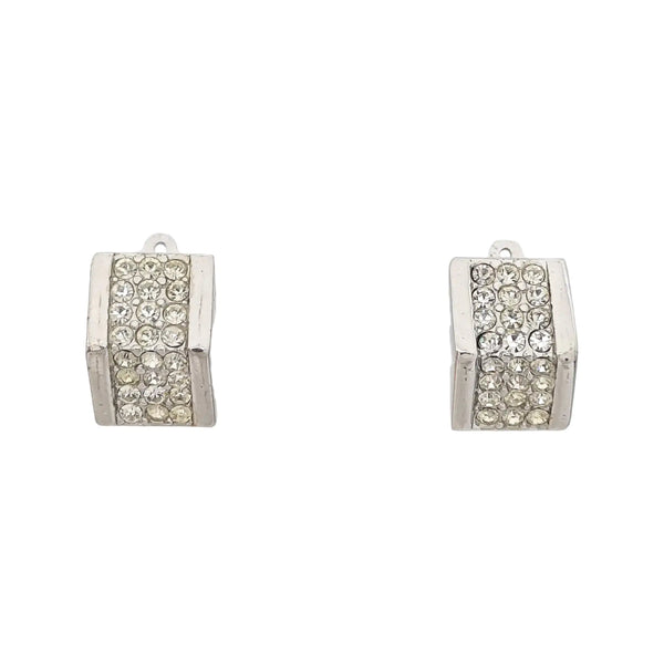 Metal Silver Clip On Earrings