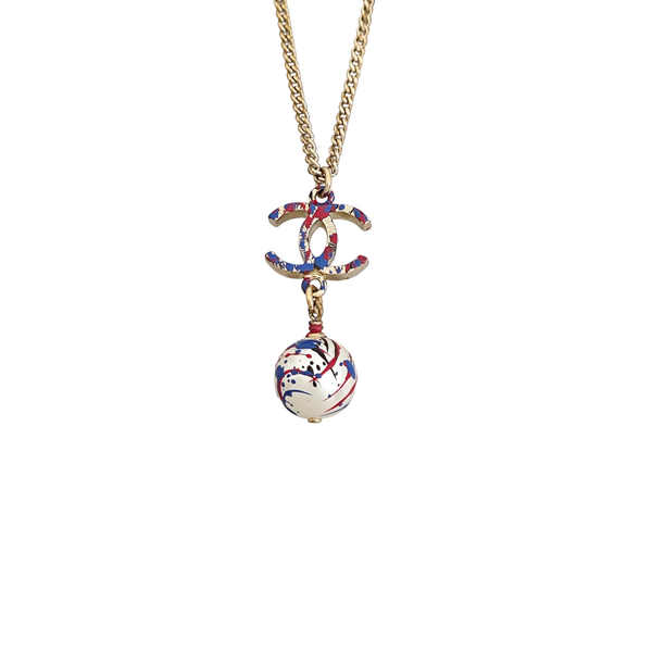 Faux Pearl Gold Necklace