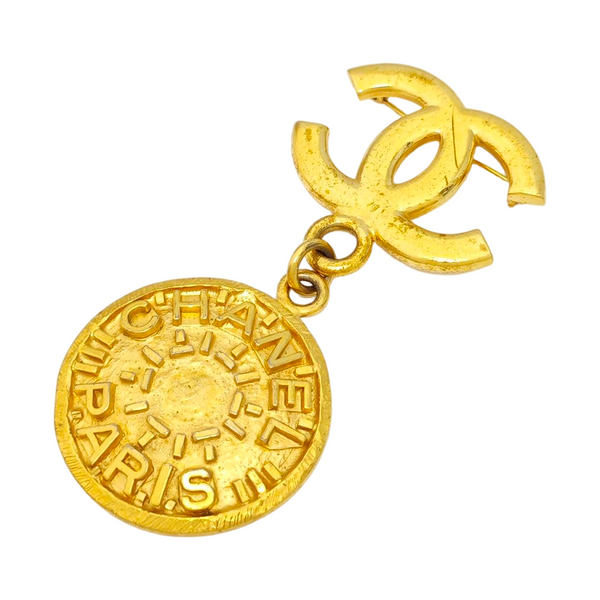 Metal Gold Brooch