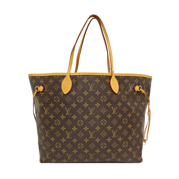 NEVERFULL GM Monogram Coated Canvas Brown