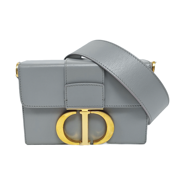 30 Montaigne Mini Oblique Calfskin Gray