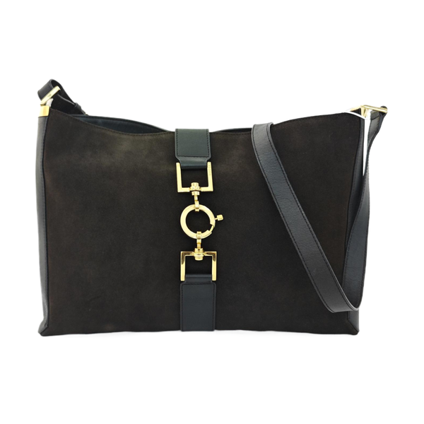 Suede Shoulder Bag Brown