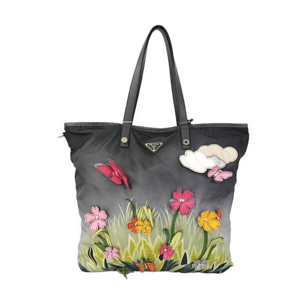 Nylon Top Handle Bag Multicolor