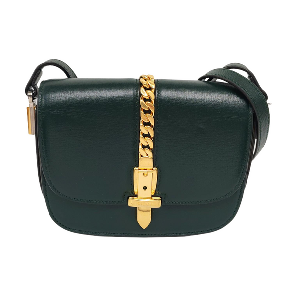 Sylvie 1969 Mini Calfskin Green
